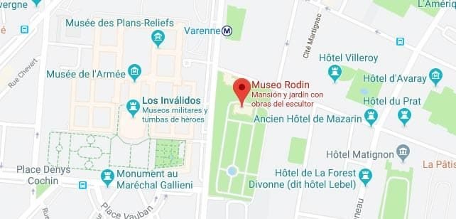 Francia-MuseoRodin-Mapa