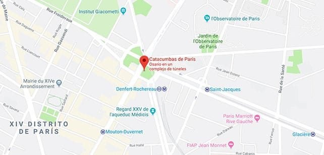 Francia-Paris-catacumbas-mapa