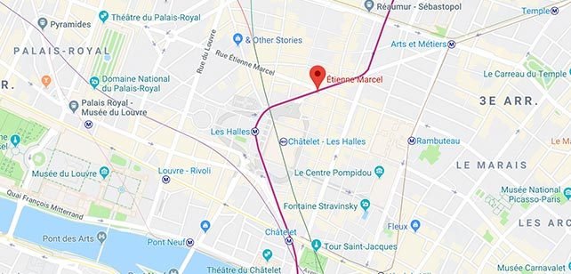 Francia-Paris-metro-etienne-marcel-mapa
