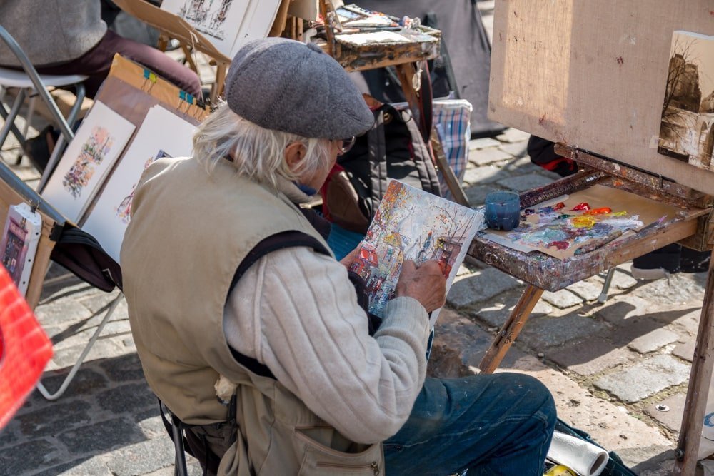 Pintor francés en Montmartre