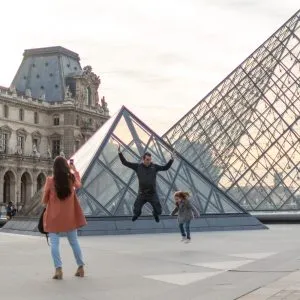 Familia en Louvre