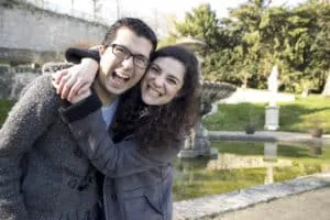 ana y Bern en el Parc de Saint Cloud